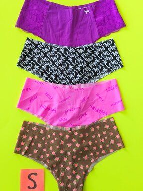 Victoria's Secret PINK Seamless Cheekster Panty Bundle - 4 pairs